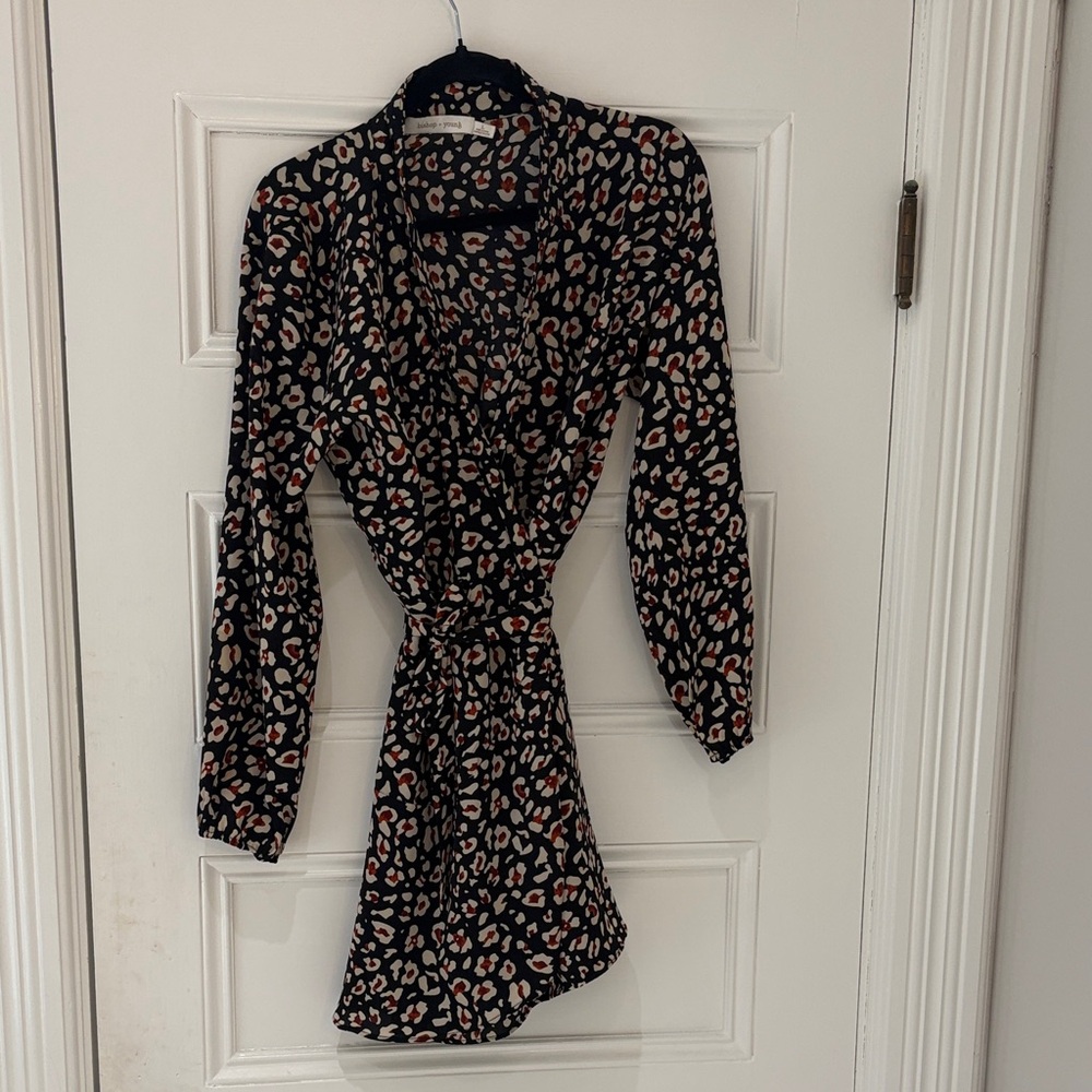 Bishop and young Leopard Print Wrap Dress